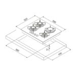 PLAQUE FOCUS 4F VITRO NOIR F-409B - Image 2